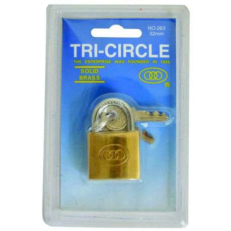 Moto-Quip - 32mm Tri Circle Standard Padlock