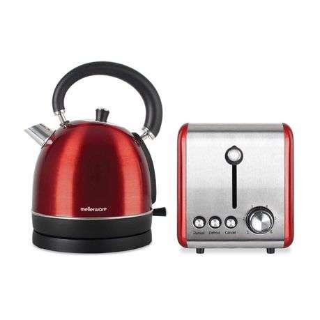 Mellerware - Kettle &amp; Toaster Set - Red
