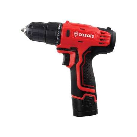 Casals - 12V Cordless Drill Li-Ion Including Extra Battery 10mm