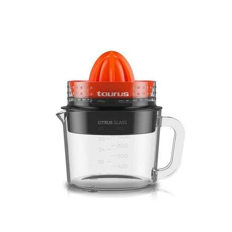 Taurus - 1 Litre 25W Glass Citrus Juicer - Orange