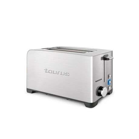 Taurus - 4 Slice 1400W Stainless Steel 5 Heat Toaster - Brushed