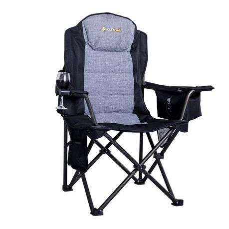 Oztrail Big Boy Arm Chair - Black (220kg)