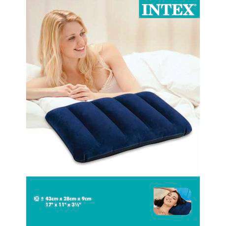 Intex - Inflatable Original Travel Rest Air-Pillow - Blue