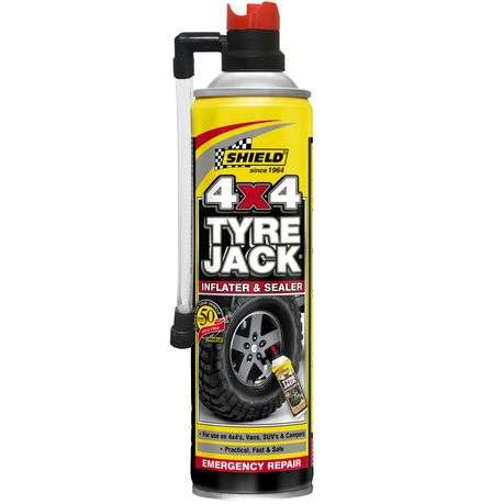 Shield - Tyre Jack 4X4 Emergency Inflator and Sealer 500Ml