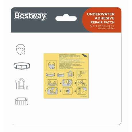 Bestway - Underwater Adhesive Repair Patch - Clear