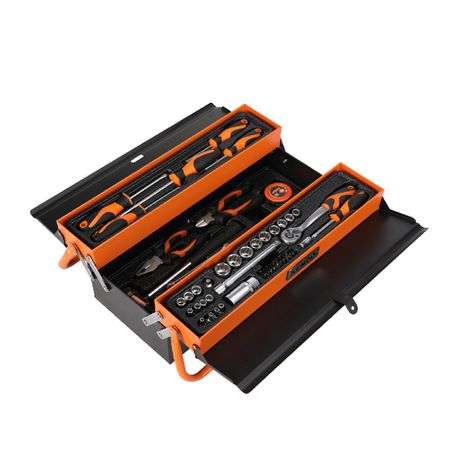 Kendo - 70 Piece Complete Tool Set - Including 3 Tier Cantilever Toolbox