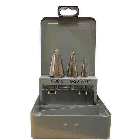 FOX HSS Conical Bit Set 3-30.5mm 3 Piece