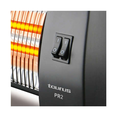 Taurus Heater 2 Bar Plastic Black 2Heat Settings 1200W "PR-2"