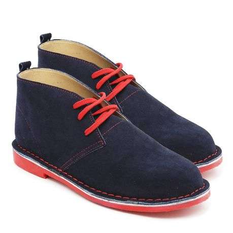 BATA Men's Safari Boot Navy/Red - UK 7