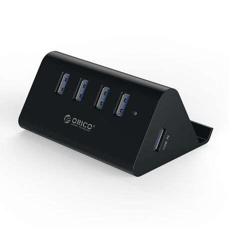 Orico 4 Port USB3.0 Tablet Stand Hub - Black