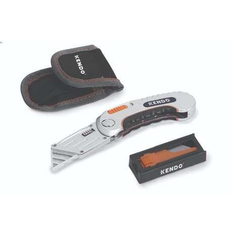 Kendo - Folding Utility Knife 61 x 19mm - 7 Piece