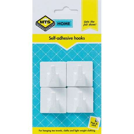 MTS Home Large Square Hook 4 Piece