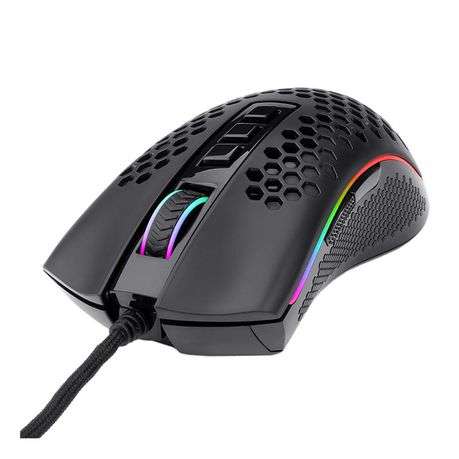Redragon M808 STORM Lightweight RGB Gaming Mouse - Black