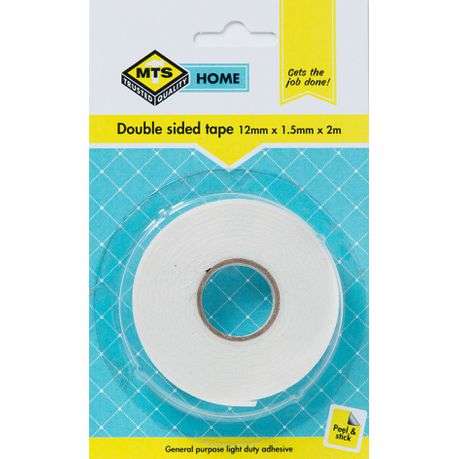 MTS Home Double Sided Tape 12mmx1.5mmx2m