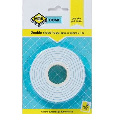 MTS Home Double Sided Tape 3mmx24mmx1m