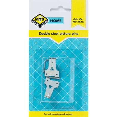 MTS Home Double Sided Picture Pins 2 Piece