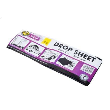 MTS Dropsheet Black 2X3m 25 Micron