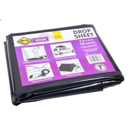 MTS Dropsheet Black 2X5m 100 Micron