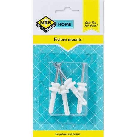 MTS Home Nail In Picture Mounts - 4 Piece