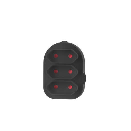Electricmate Triple Euromate Adaptor - Black