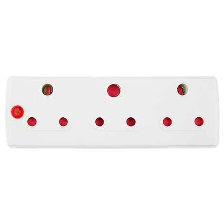 Electricmate 3x16 Amp Adaptor - White