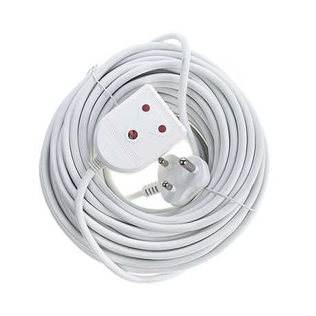 Electricmate 16A 20m Extension Lead - White