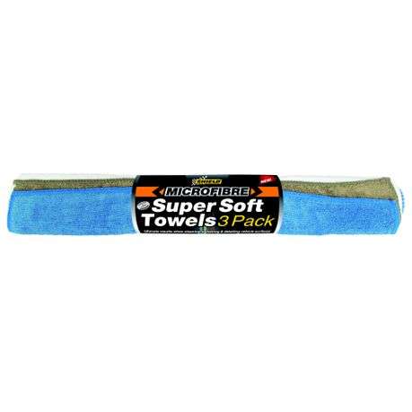 Shield Micro Fibre Super Soft Towels 3 Pack
