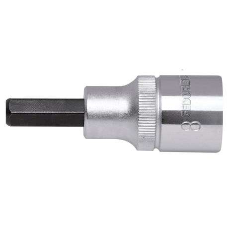 Gedore Red Socket Screwdriver Bit1/2 Inch 8mm Long 55mm