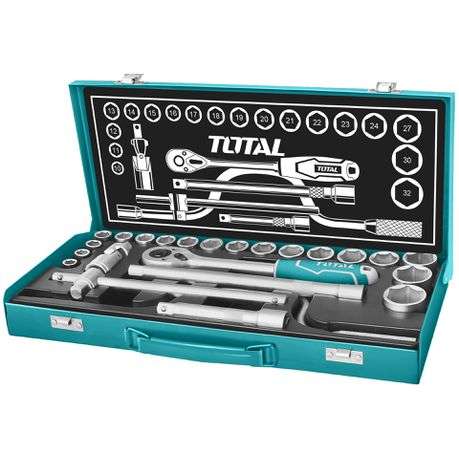 Total Tools 24Pcs 1/2" Industrial socket set