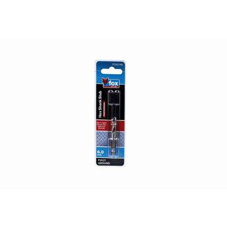 FOX HSS Hex STUB Drill Bit 6.0 X 59mm