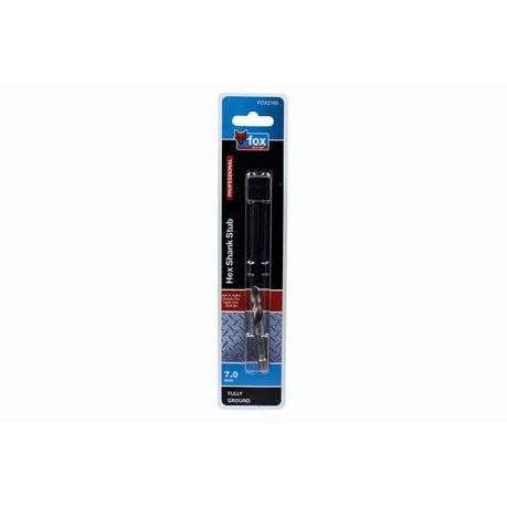 FOX HSS Hex STUB Drill Bit 7.0 X 59mm
