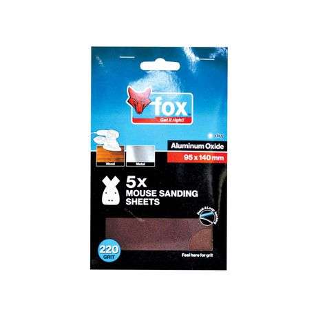 FOX Mouse Sanding Paper 220G (5)