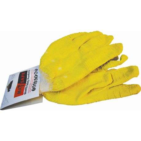 Matsafe Glove Latex Knit Yellow PP 120