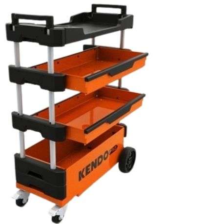 Kendo - Mild Steel Foldable Tool Trolley