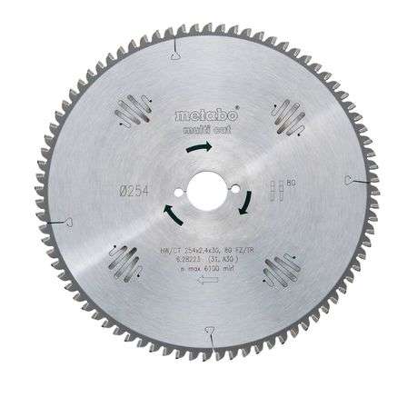 Metabo - Circular Saw Blade HW/CT 80 FZ/TZ 5-degrees neg - (628223000)