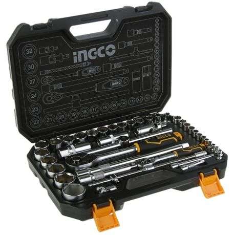 Ingco - Socket Set - (44 Pieces 1/4-Inch + 1/2-Inch)