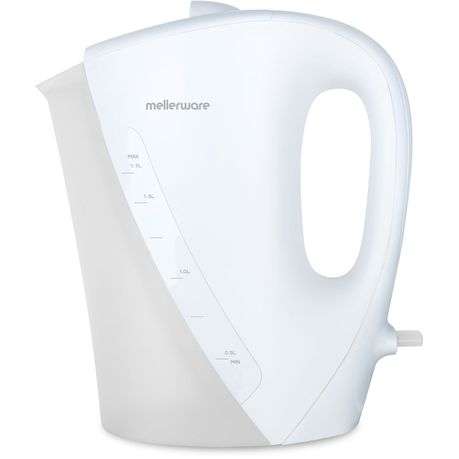 Mellerware Kettle Corded Plastic White 1.7L 2200W "Zambezi"