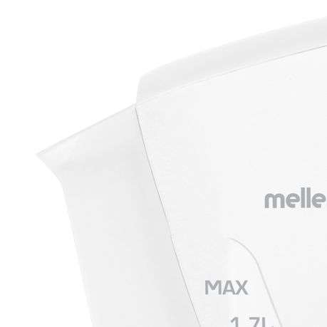 Mellerware Kettle Corded Plastic White 1.7L 2200W "Zambezi"