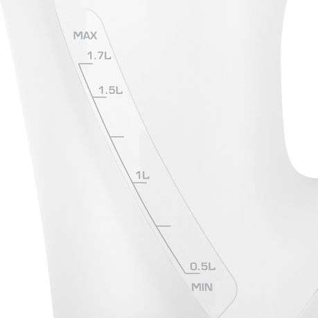 Mellerware Kettle Corded Plastic White 1.7L 2200W "Zambezi"