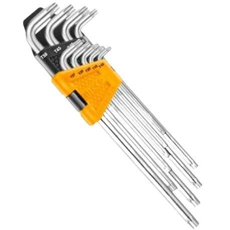 Ingco - Torx Key - 9 Piece Set (T10-T50)
