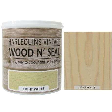 Harlequin - Wood n' Seal - Colour and Sealant for Raw Wood - 1 Litre - White Ash