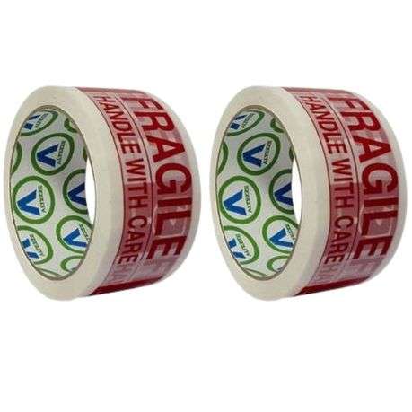 Altezze - Fragile Tape (Handle with Care) 50m - Pack of 6