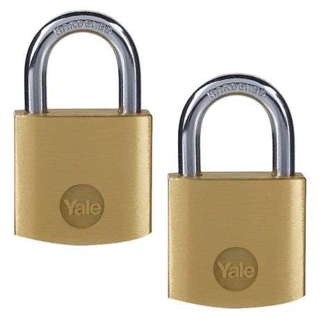 Yale 30mm Brass padlock pack2