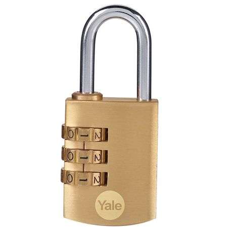 Yale 30mm Brass combination padlock