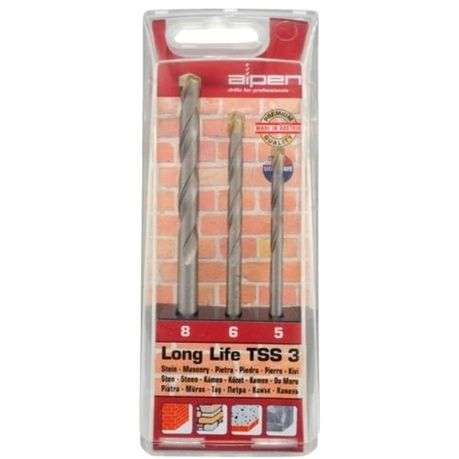 Ingco - Cordless Drill Combo &amp; Alpen Masonry Drill Bits (3Piece)