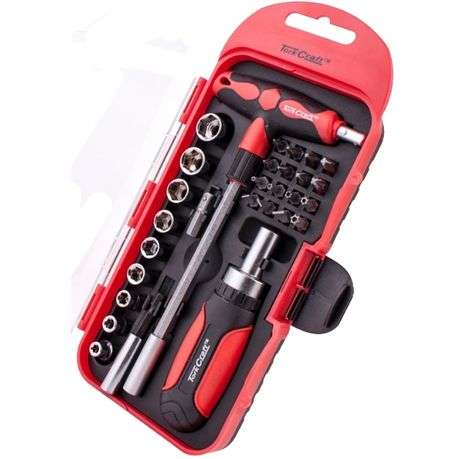 Tork Craft - Ratcheting Screwdriver &amp; T-handle Tool Set - (29 Piece)