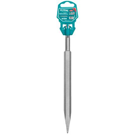 Total Tools SDS Plus Pointed Chisel - 14mm x 250mm
