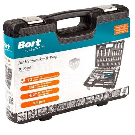 Bort - Socket Set (1/4 and 1/2 Inch Drive) - 95 Piece