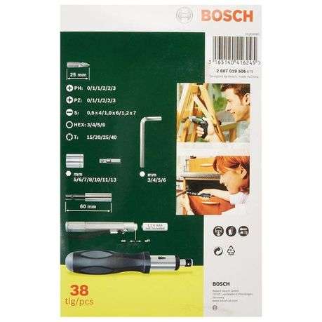 Bosch - Screwdriver Set / Mixed Screwdriver Set - 38 Piece