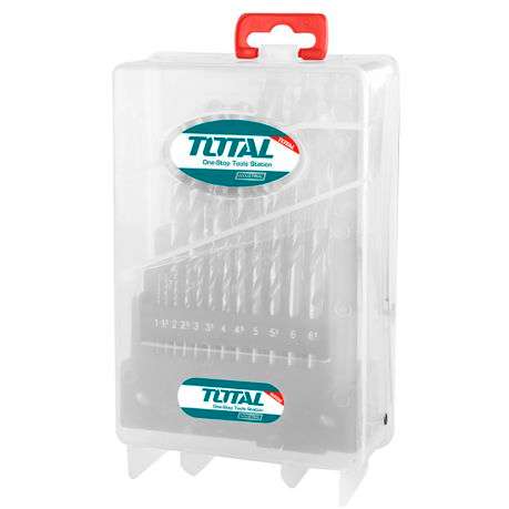 Total Tools 25 Piece HSS Twist Drill Bit Set